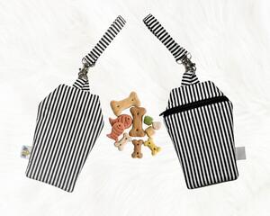 Cute mini purse, Goth dog training pouch, dog treat bag, Halloween dog gift. Beetle lover accessory